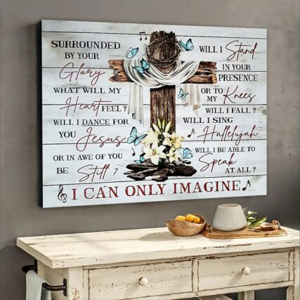 Jesus Cross I Can Only Imagine - Horizontal Poster - Owl Ohh - Owl Ohh