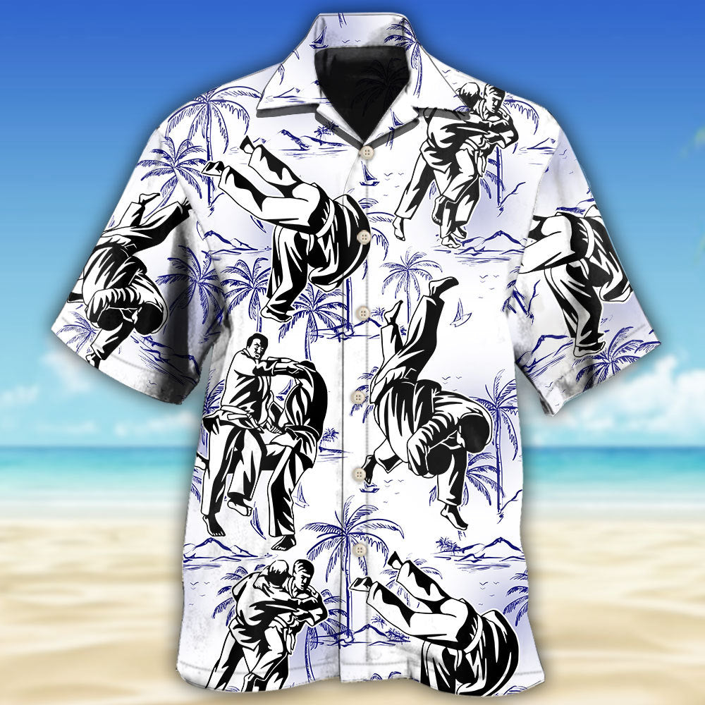 Judo Make Me Strong Tropical Style - Hawaiian Shirt - Owl Ohh - Owl Ohh