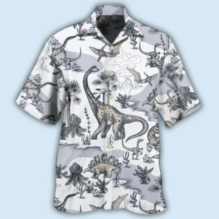Dinosaur Jurassic Dinosaur Art Style - Hawaiian Shirt - Owl Ohh - Owl Ohh