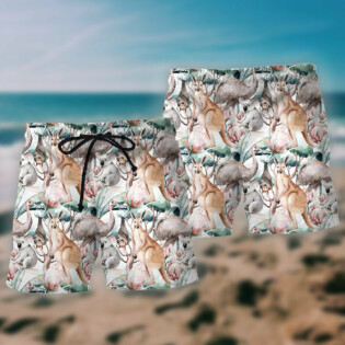 Kangaroo Lovely Animals Koala - Beach Short - Owl Ohh - Owl Ohh