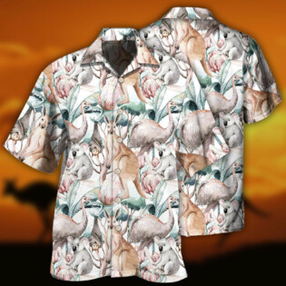 Kangaroo Animals Lovely Kangaroo - Hawaiian Shirt - Owl Ohh - Owl Ohh