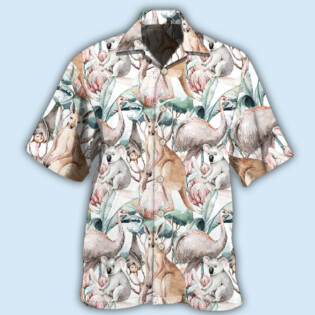 Kangaroo Animals Lovely Kangaroo - Hawaiian Shirt - Owl Ohh - Owl Ohh