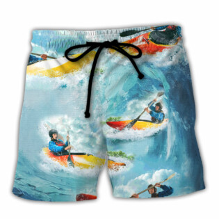 Kayaking Colorful Lover Style - Beach Short - Owl Ohh - Owl Ohh
