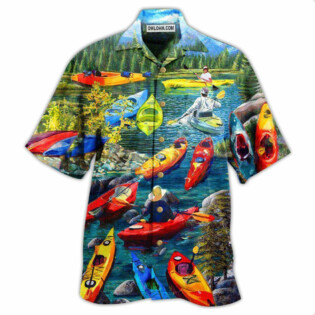 Kayaking Gets Me Wet - Hawaiian Shirt - Owl Ohh - Owl Ohh