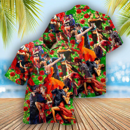 Dance Keep Calm And Salsa Dance Couple Dancing - Hawaiian Shirt - Owl Ohh - Owl Ohh