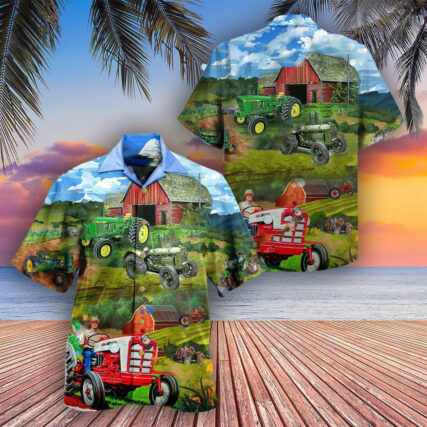 Tractor Keep Calm And Drive A Tractor - Hawaiian Shirt - Owl Ohh - Owl Ohh