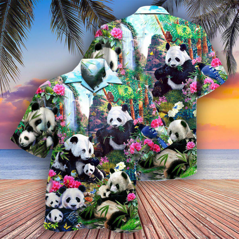 Panda Keep Calm And Hug A Panda - Hawaiian Shirt - Owl Ohh - Owl Ohh