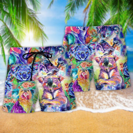 Koala Colorful Love Animals - Beach Short - Owl Ohh - Owl Ohh