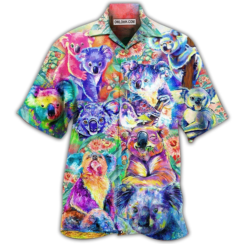 Koala Colorful Love Animals - Hawaiian Shirt - Owl Ohh - Owl Ohh