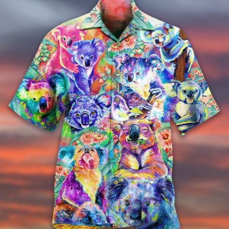 Koala Colorful Love Animals - Hawaiian Shirt - Owl Ohh - Owl Ohh