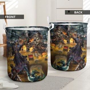 Skull Hunting Treasure Journey - Laundry Basket - Owl Ohh - Owl Ohh
