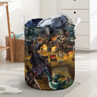 Skull Hunting Treasure Journey - Laundry Basket - Owl Ohh - Owl Ohh