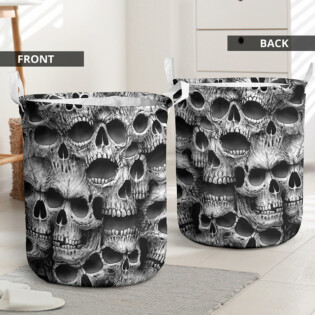 Skull No Fear No Pain - Laundry Basket - Owl Ohh - Owl Ohh