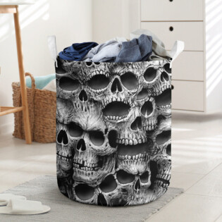 Skull No Fear No Pain - Laundry Basket - Owl Ohh - Owl Ohh