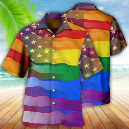LGBT Love America Peace - Hawaiian Shirt - Owl Ohh - Owl Ohh