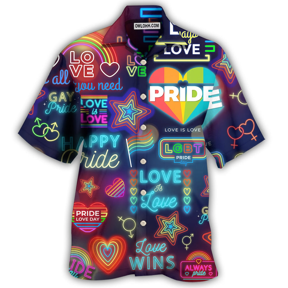 LGBT Love Has No Gender - Hawaiian Shirt - Owl Ohh - Owl Ohh