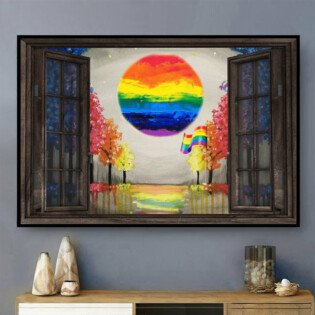 LGBT Love Is Love Pride - Horizontal Poster - Owl Ohh - Owl Ohh