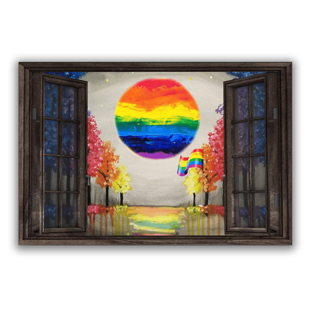 LGBT Love Is Love Pride - Horizontal Poster - Owl Ohh - Owl Ohh