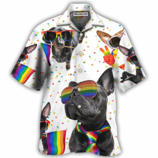 LGBT Pride French Bulldog - Hawaiian Shirt - Owl Ohh - Owl Ohh
