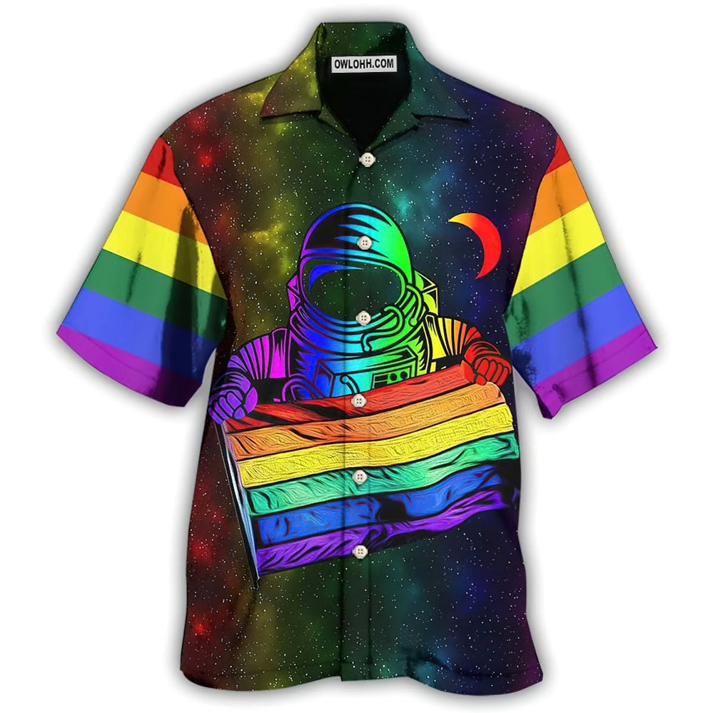 LGBT Pride Astronaut Style - Hawaiian Shirt - Owl Ohh - Owl Ohh