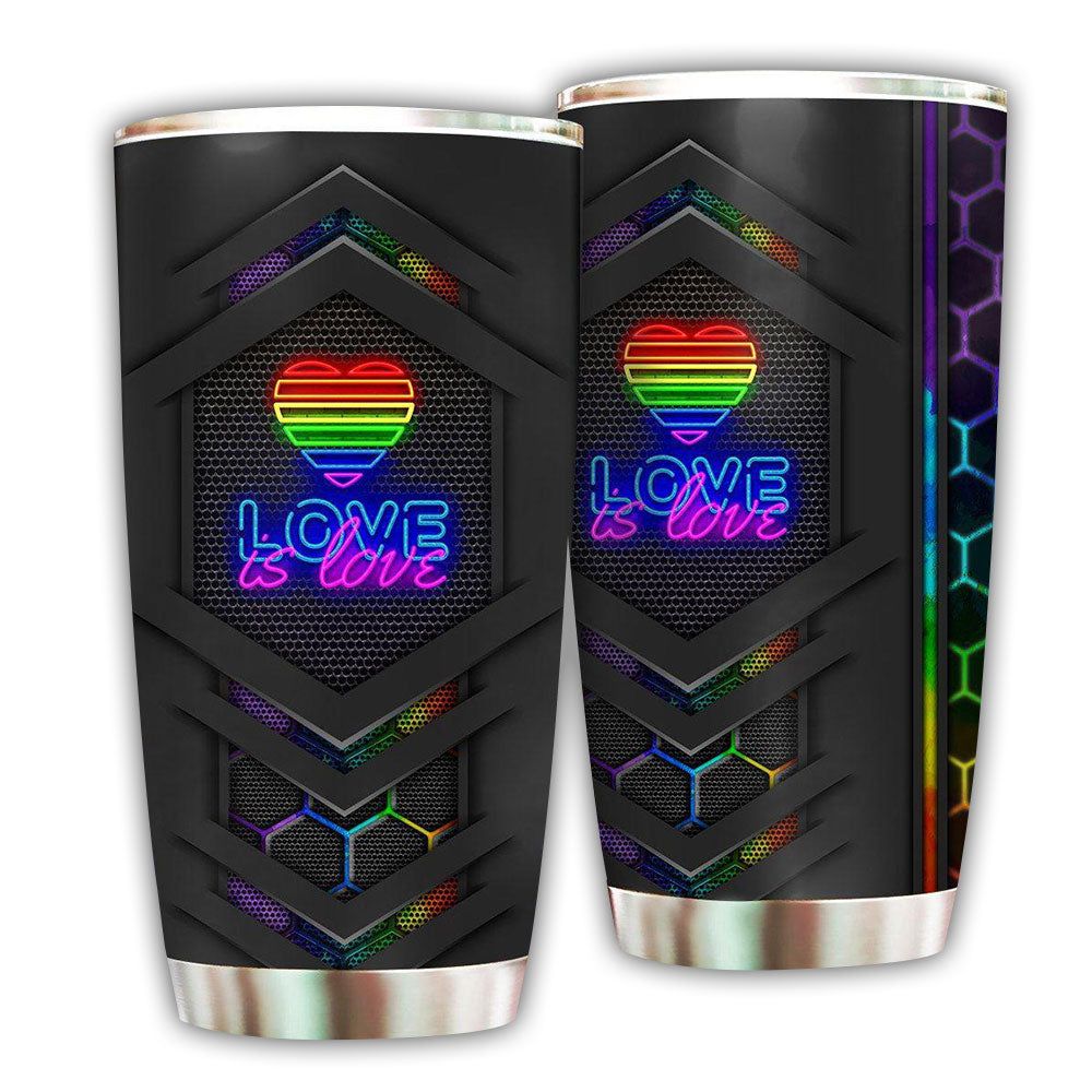 LGBT Pride Love Is Love And Love Is Forever - Tumbler - Owl Ohh - Owl Ohh