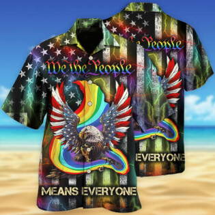 LGBT Eagle We The People Style - Hawaiian Shirt - Owl Ohh - Owl Ohh