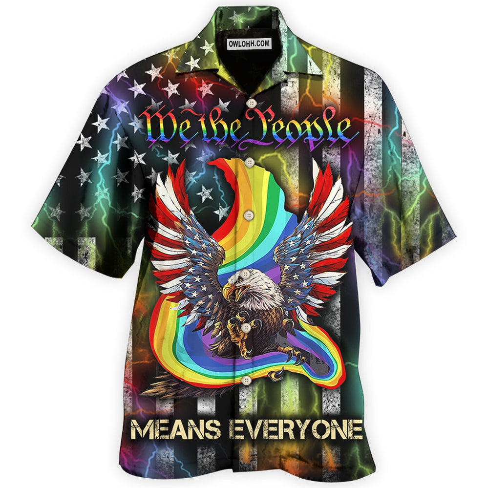 LGBT Eagle We The People Style - Hawaiian Shirt - Owl Ohh - Owl Ohh