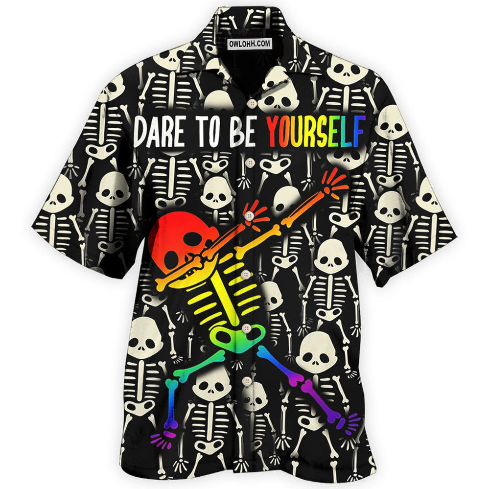 LGBT Dare To Be Yourself Style - Hawaiian Shirt - Owl Ohh - Owl Ohh