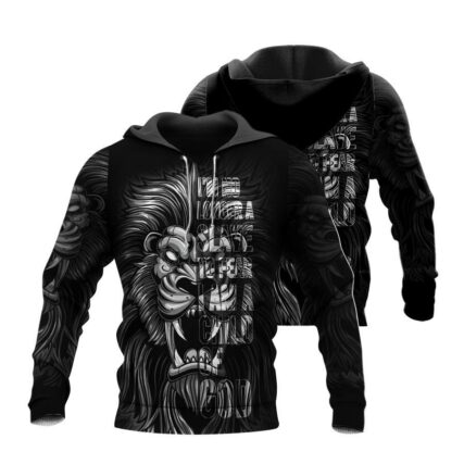 Lion Child Of God Black Style So Much Cool - Hoodie - Owl Ohh - Owl Ohh