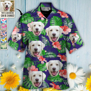 Dog Lucky You Want Tropical Custom Photo - Hawaiian Shirt - Personalized Photo Gifts-Owl Ohh