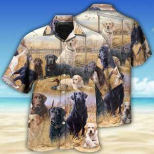 Labrador Retriever Hunting Dog Lovely - Hawaiian Shirt - Owl Ohh - Owl Ohh