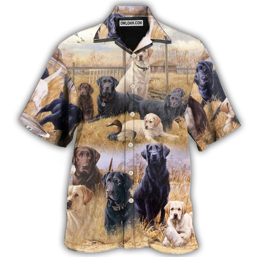 Labrador Retriever Hunting Dog Lovely - Hawaiian Shirt - Owl Ohh - Owl Ohh