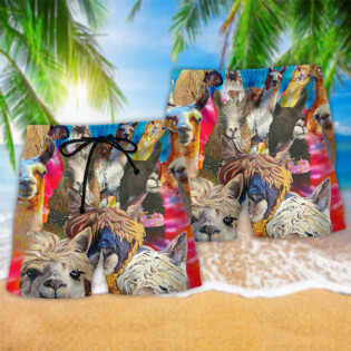 Lama Smile Happy Color - Beach Short - Owl Ohh - Owl Ohh