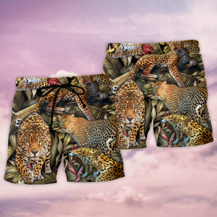 Leopard Into The Jungle - Beach Short - Owl Ohh - Owl Ohh