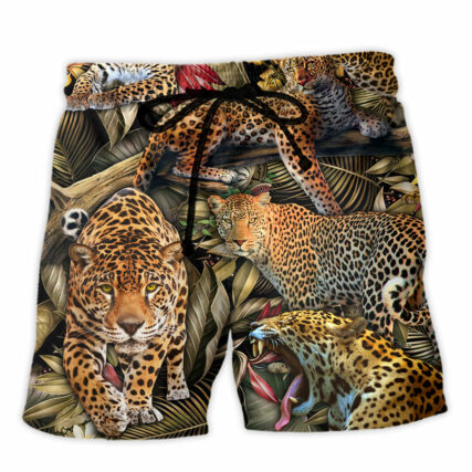 Leopard Into The Jungle - Beach Short - Owl Ohh - Owl Ohh