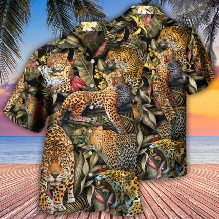 Leopard Into The Jungle - Hawaiian Shirt - Owl Ohh for men and women, kids - Owl Ohh