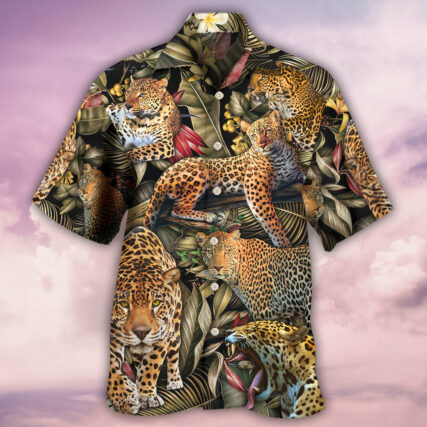 Leopard Into The Jungle - Hawaiian Shirt - Owl Ohh for men and women, kids - Owl Ohh