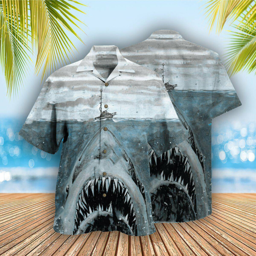 Shark Let Shark Kiss You - Hawaiian Shirt - Owl Ohh - Owl Ohh