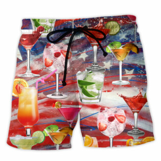 Cocktail Independence Day Let's Drink Cocktail On This Day - Beach Short - Owl Ohh - Owl Ohh