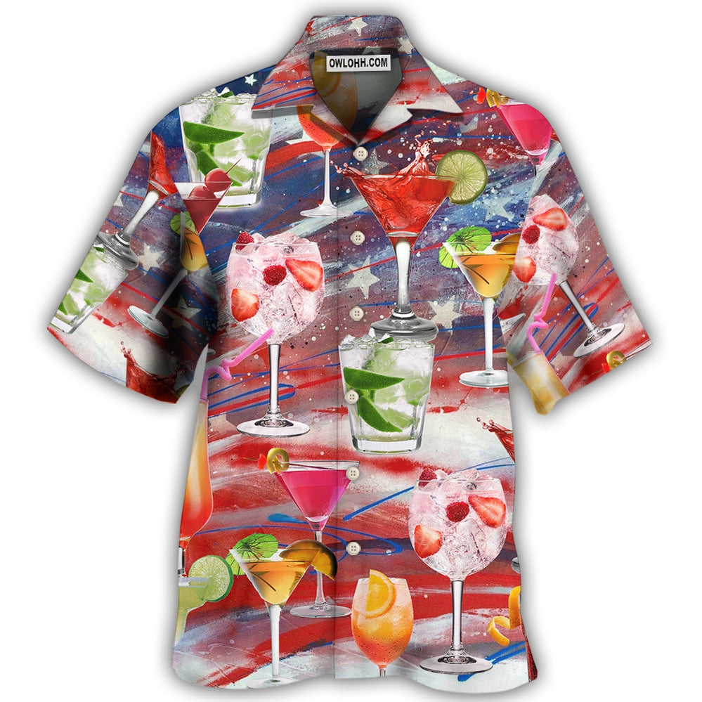 Cocktail Independence Day Let's Drink Cocktail On This Day - Hawaiian Shirt - Owl Ohh - Owl Ohh