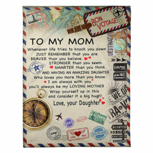 Letter You Will Always Be My Loving Mother - Flannel Blanket - Owl Ohh - Owl Ohh