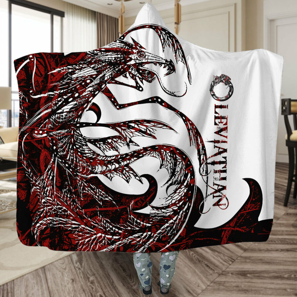 Viking Leviathan Legend Red And White Cool Style - Hoodie Blanket - Owl Ohh - Owl Ohh