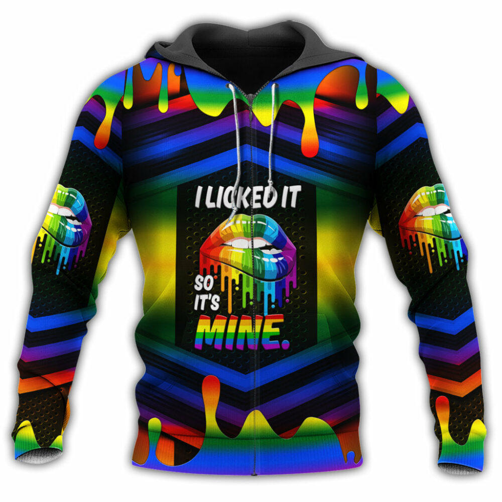 Lgbt I Licked It So It Is Mine - Hoodie - Owl Ohh - Owl Ohh