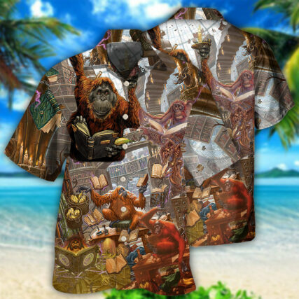 Book Librarian Funny Style - Hawaiian Shirt - Owl Ohh - Owl Ohh