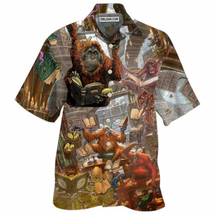Book Librarian Funny Style - Hawaiian Shirt - Owl Ohh - Owl Ohh