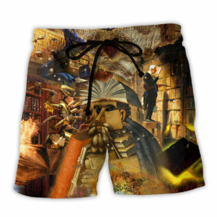 Book Mysterious Librarian - Beach Short - Owl Ohh - Owl Ohh