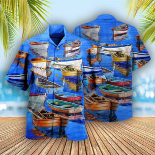 Boat Life Is Better On The Boat Blue - Hawaiian Shirt - Owl Ohh - Owl Ohh