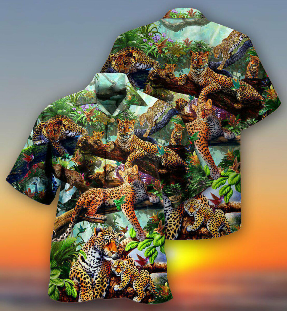 Leopard Animals Life Is Better With A Leopard In Forest - Hawaiian Shirt - Owl Ohh - Owl Ohh
