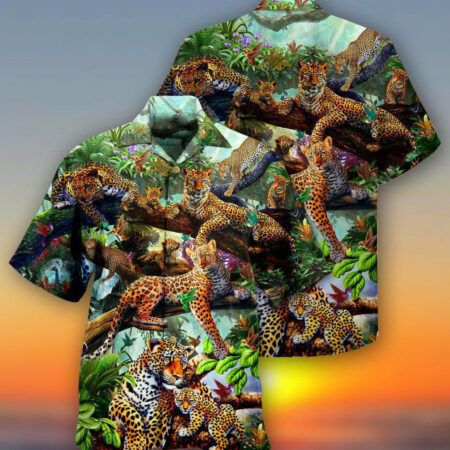 Leopard Animals Life Is Better With A Leopard In Forest - Hawaiian Shirt - Owl Ohh - Owl Ohh