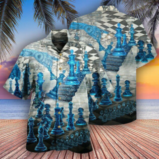 Chess Is Like A Game Blue - Hawaiian Shirt - Owl Ohh - Owl Ohh